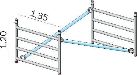 FRIGERIO CARPENTERIE - Sez. Sup. Interno Completo H1,2-Lu2,5 Xpo. Alp F135.