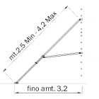 FRIGERIO CARPENTERIE - Staffa ENX HP 12,7m con 2 bracci e 2 morsetti XPO ALP.