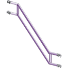 FRIGERIO CARPENTERIE - Parapetto esterno scala interna lunghezza 2,0m xpo alp ftr.