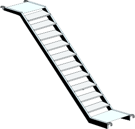 FRIGERIO CARPENTERIE - scala servizio 2,0m 8g xpo alp ftr.