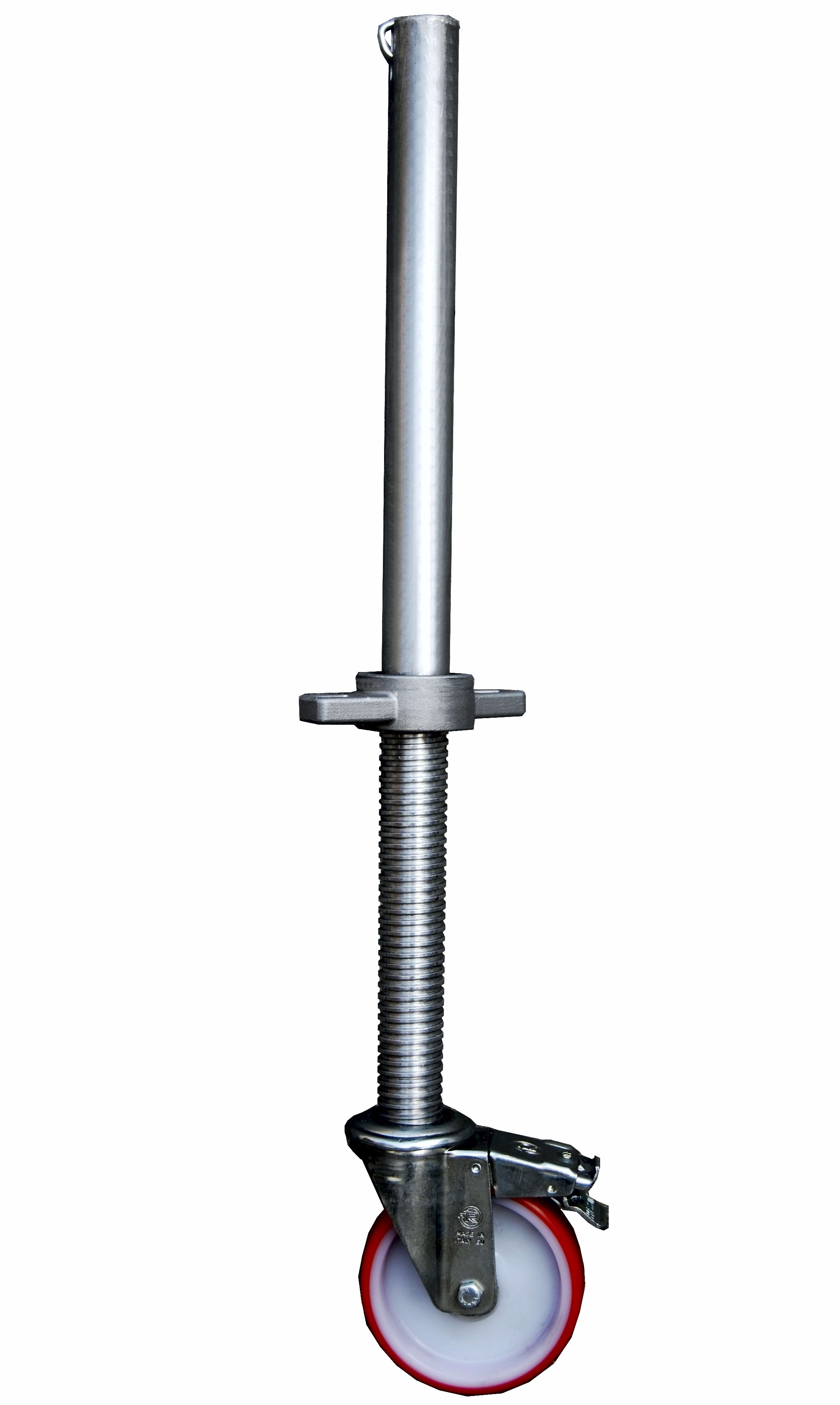 FRIGERIO CARPENTERIE - Livella telescopica con vite da 25cm e ruote per un'esperienza di lavoro efficiente.