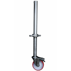 FRIGERIO CARPENTERIE - Livella telescopica con vite da 25cm e ruote per un'esperienza di lavoro efficiente.