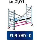 FRIGERIO CARPENTERIE - Ponteggio alluminio portata 160x80 con 1 pianale in materiale 2,01.