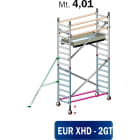 FRIGERIO CARPENTERIE - Ponteggio alluminio portata 160x80 con 1 pianale, stabilizzatori e gradini in M4.0 e M4.01.