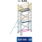 FRIGERIO CARPENTERIE - Ponteggio alluminio per ponte 160x80 con 2 piattaforme, staffe e guida in M5,0-5,01.