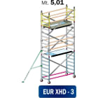 FRIGERIO CARPENTERIE - Ponteggio alluminio per piattaforme 160x80 con 2 piani di appoggio e staffe in metallo M5,01.