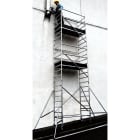 FRIGERIO CARPENTERIE - ponteggio alluminio per piattaforma 160x80 con 2 piani di appoggio e staffe di sicurezza incluso montaggio a 6,0 metri