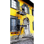 FRIGERIO CARPENTERIE - Ponteggio alluminio per autotrasportatori 160x80 con 1 piattaforma e guardrail incluso in M3,01.