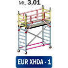FRIGERIO CARPENTERIE - Ponteggio alluminio per autotrasportatori 160x80 con 1 piattaforma in legno trattato in classe 3,01.