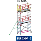 FRIGERIO CARPENTERIE - Ponteggio alluminio per autotrasportatori 160x80 con 2 piattaforme e staffe in metallo M5,01.