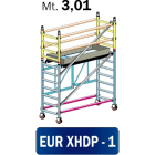 FRIGERIO CARPENTERIE - Ponteggio alluminio per piattaforma 160x80 con 1 piastra in M3,01.