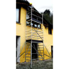 FRIGERIO CARPENTERIE - Ponteggio alluminio per piattaforme 160x80 con 3 piani e staffe in metallo M7,01.