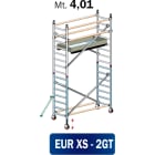 FRIGERIO CARPENTERIE - Ponteggio alluminio portata 160x80 con 1 pianale, stabilizzatori, guardie laterali e diagonali M4,0.