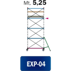 FRIGERIO CARPENTERIE - Ponteggio ferro professionale 200x120 con 1 piano - stazionamento DL M05,25.