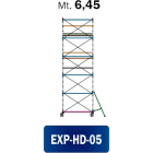 FRIGERIO CARPENTERIE - Ponteggio ferro professionale 200x120 con 2 piattaforme e staffe in metallo 06,45. EXP-HD-05