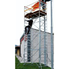 FRIGERIO CARPENTERIE - Ponteggio ferro professionale 180x100 con 1 piattaforma e staffe di montaggio inclusi, dotato di maniglie ergonomiche.