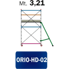 FRIGERIO CARPENTERIE - Ponteggio ferro professionale 180x100 con 1 piattaforma e staffe incluso in M03,21.