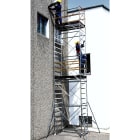 FRIGERIO CARPENTERIE - Ponteggio ferro professionale 180x100 con 2 piattaforme e staffe in metallo M04,67.