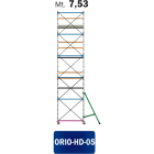 FRIGERIO CARPENTERIE - Ponteggio ferro professionale 180x100 con 3 piattaforme e staffe incluso nel prezzo a 7,53 metri.