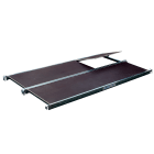 FRIGERIO CARPENTERIE - Piano in ferro e supporto in legno per esposizione.