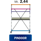 FRIGERIO CARPENTERIE - Mini ponte ferroviario 160x67 con 1 piano M02,44.