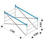 FRIGERIO CARPENTERIE - Mezza sezione terminale completa 6G H0,81M XPO POK.