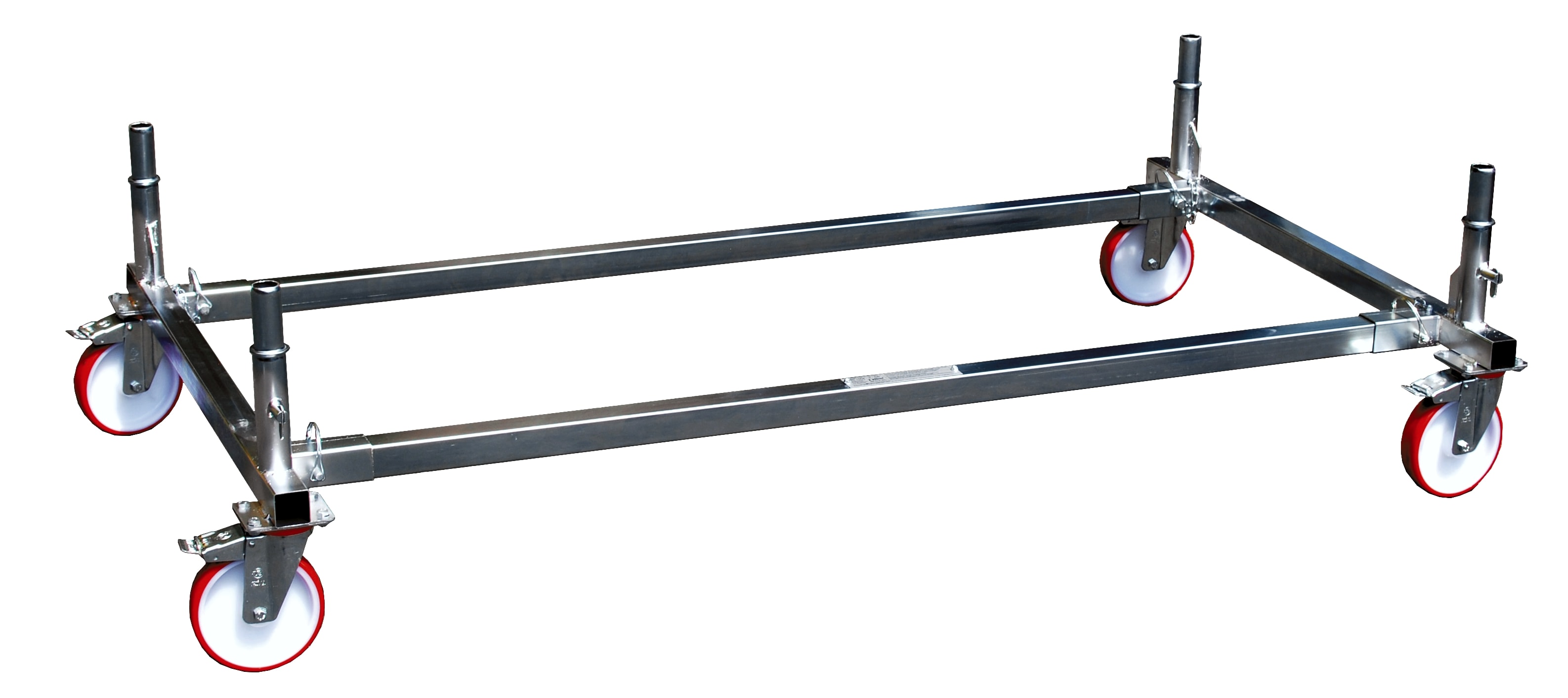 FRIGERIO CARPENTERIE - Base d.l. rigida completa con ruota gomma 150 xpo.pok.