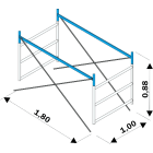 FRIGERIO CARPENTERIE - Mezza sezione interrata completa 3G H0,88m XPO ORIO.