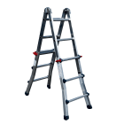 FRIGERIO CARPENTERIE - Scala multifunzione professionale telescopica 6+6 gradini.