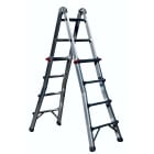 FRIGERIO CARPENTERIE - Scala multiuso telescopica 7+7 gradini.