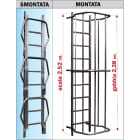 FRIGERIO CARPENTERIE - Modulo interno scala h2,52m e gabbia h2,38m smontabile.