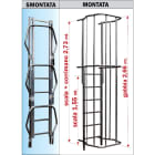 FRIGERIO CARPENTERIE - Modulo termico scala altezza 1,55m, gabbia altezza 2,66m smontabile.