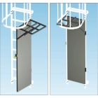 FRIGERIO CARPENTERIE - Porta anti-intrusione in alluminio liscio con griglia integrata.