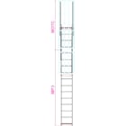 FRIGERIO CARPENTERIE - Sca fissa marin. con gabbia sm m 4.31-4.58.