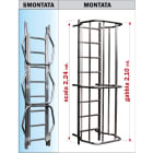 FRIGERIO CARPENTERIE - Modulo interno scala h2,24m e gabbia h2,10m smontabile.