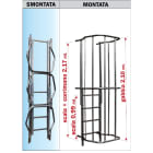 FRIGERIO CARPENTERIE - Modulo termico scala 0,99m e gabbia 2,10m smontabile.