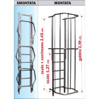 FRIGERIO CARPENTERIE - Modulo termico scala h1,27m e gabbia h2,38m smontabile.