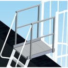 FRIGERIO CARPENTERIE - Piano sbarco con para-ferm larghezza 0,6m lunghezza 0,6m.