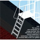 FRIGERIO CARPENTERIE - Scala sbarco inclusa 4G con corrimano GR8,3 e maniglia HP91-104cm.