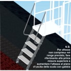 FRIGERIO CARPENTERIE - Scala sbarco inclusa 7g con corrimano gr20 hp170-183cm.