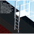 FRIGERIO CARPENTERIE - Scala sbarco verticale 7G con corrimano e zanche HP176-104 cm.