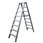 FRIGERIO CARPENTERIE - Scala Cavalcabile Professionale con 2 Salite e 2 Gradini da 8g.