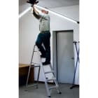 FRIGERIO CARPENTERIE - Scala cavalcabile professionale con vaschetta e barre 10G.