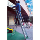 FRIGERIO CARPENTERIE - Scala Cavalcabile Professionale con Piatto, Paraurti, Vaschetta e Accessori da 1 a 10g.