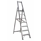 FRIGERIO CARPENTERIE - Scala cavalcabile professionale con piattaforma, parapetto e vaschetta 7G. SCA 6026/07