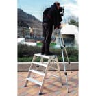 FRIGERIO CARPENTERIE - Sgabello pieghevole professionale grande con piatto alluminio 2G.