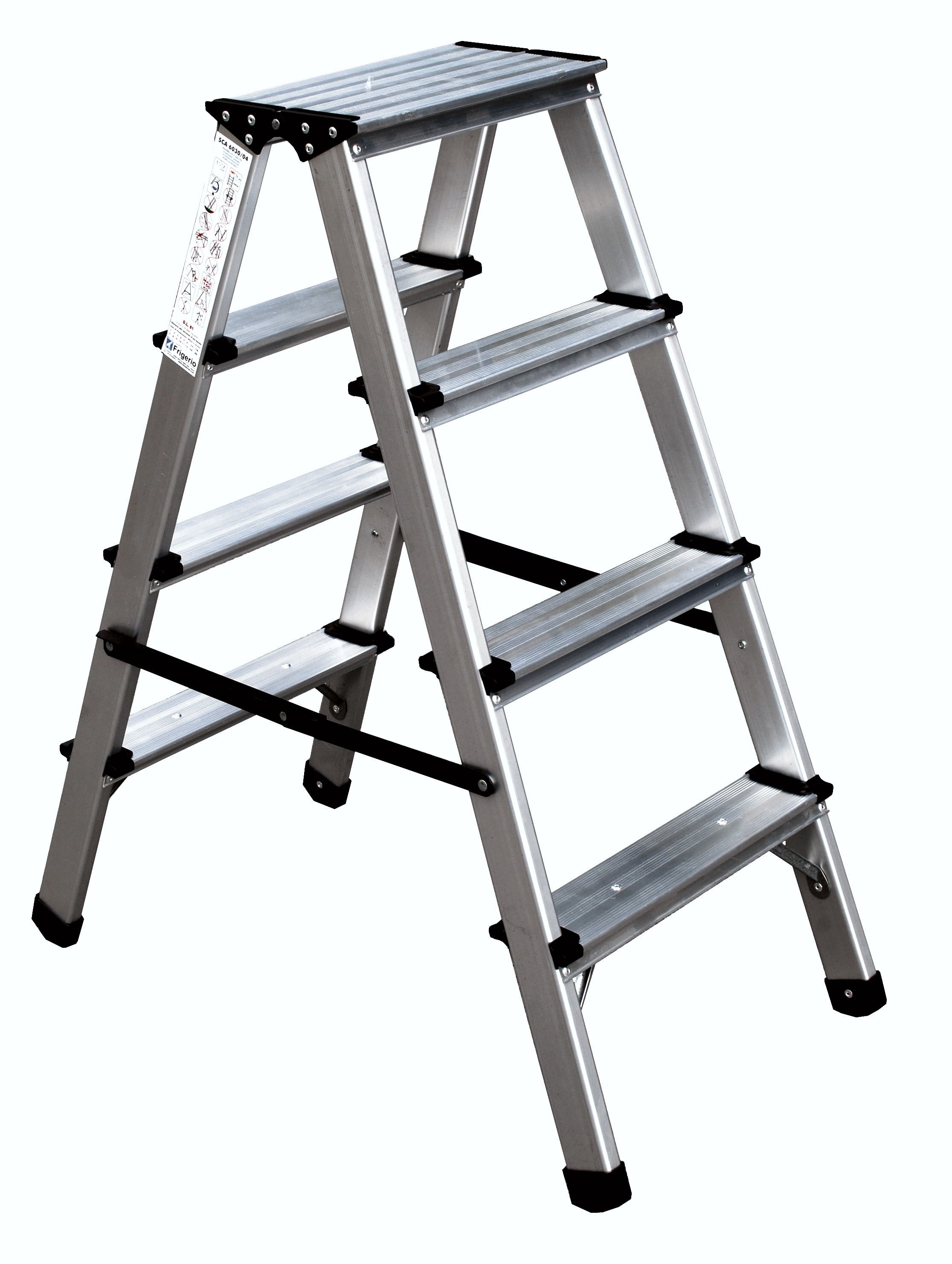 FRIGERIO CARPENTERIE - Sgabello hobbi alluminio 2 salite 4g