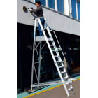 FRIGERIO CARPENTERIE - Scala palchese pro con piatto lav con stazione antiribaltamento 7g.