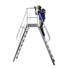 FRIGERIO CARPENTERIE - Scala palchese professionale con ponte lavaggio e pias antir 8g.