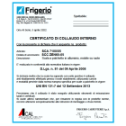 FRIGERIO CARPENTERIE - Certificato di collaudo.